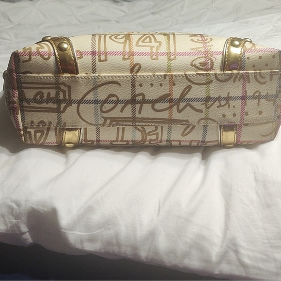 Coach Heritage Tatersall Graffiti Signature Tote bag - Picture 5 of 12